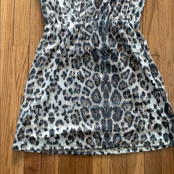 Leopard dress w/clear sequins - Picture 6 of 6